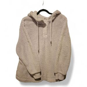 Koolaburra Womens Size M Hooded Sherpa Pullover - LAVENDER